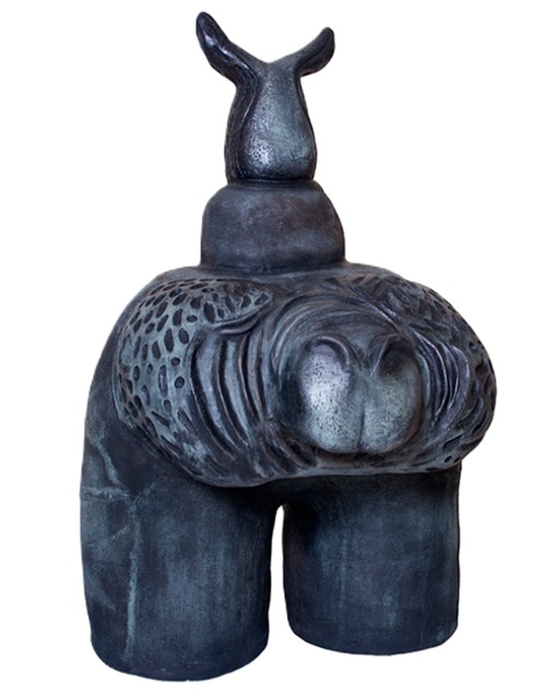 Escultura de La India Gámez, artista plástica venezolana especializada en cerámica. LUIS BECERRA