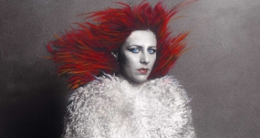 Retrato de Renata Schussheim expuesto en 'Al rojo vivo'. CENTRO CULTURAL RECOLETA