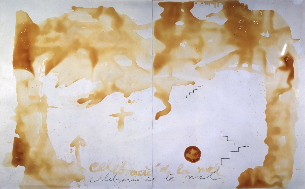 Celebració de la mel, Antoni Tàpies (1989). Colección particular, Barcelona. MUSEO NACIONAL REINA SOFÍA