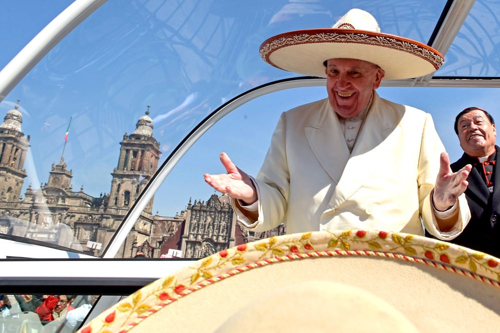 El papa Francisco en Ciudad de México, 13 de Febrero de 2016. PRESIDENCIA DE MÉXICO