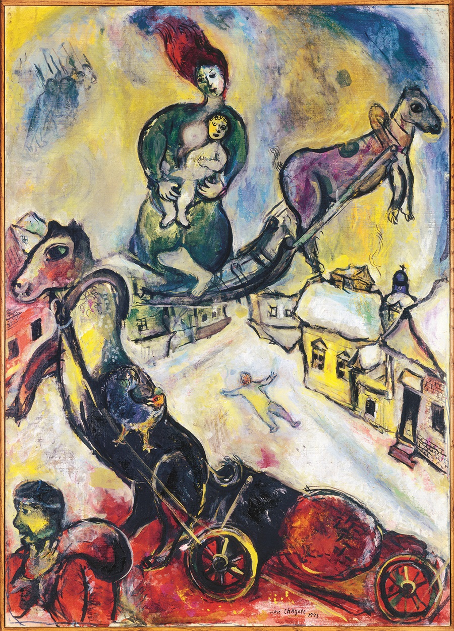 La guerre, 1943. © MARC CHAGALL / VEGAP, MADRID 2024