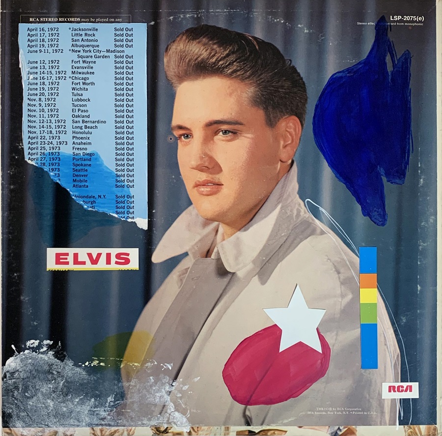 Collage de Elvis Presley obra de Prince Láuder. CORTESÍA