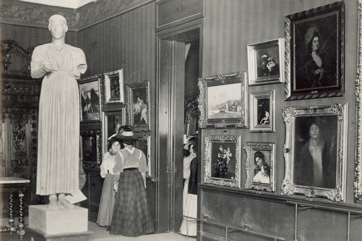 Museo Nacional de Bellas Artes de Buenos Aires, en el edificio Bon Marché. AGN