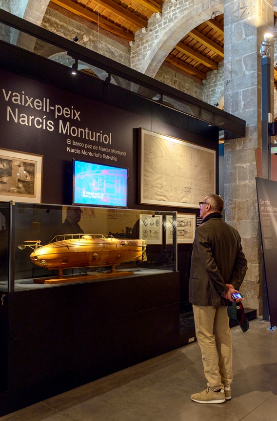 Exposición Cataluña más allá del mar en el Museo Marítimo Barcelona. PERE DE PRADA