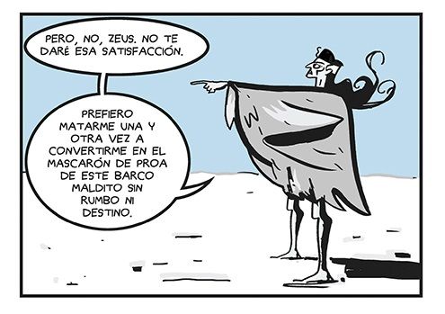 Viñeta de 'Medea a la deriva', de Fermín Solís. RESERVOIR BOOKS