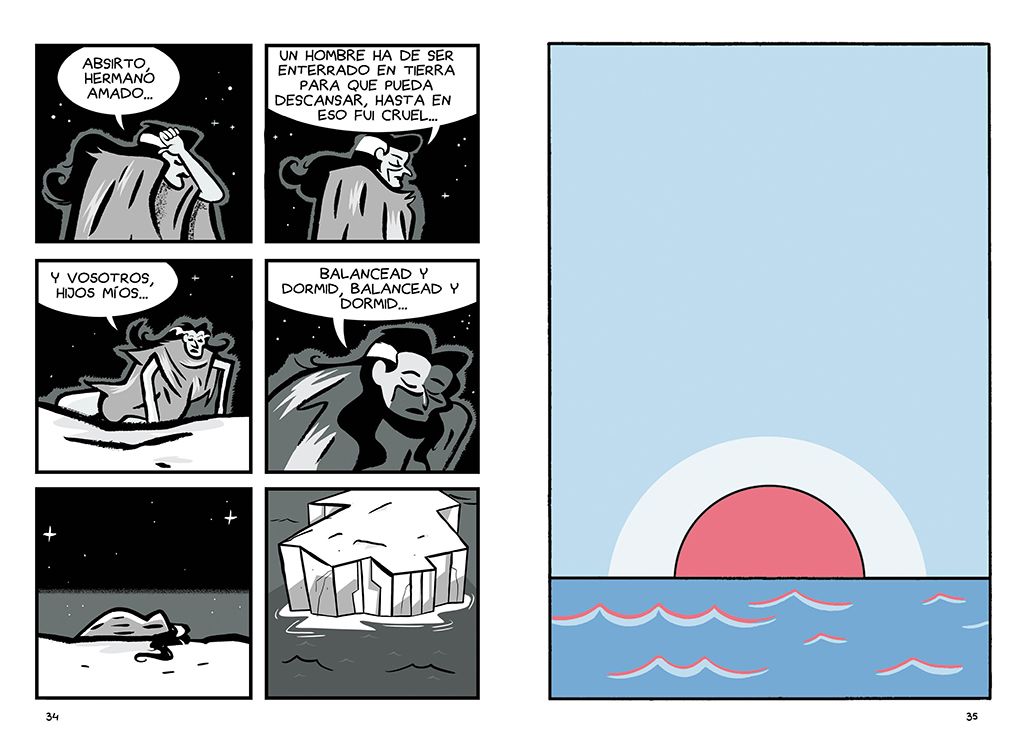 Páginas de 'Medea a la deriva', de Fermín Solís. RESERVOIR BOOKS Páginas de 'Medea a la deriva', de Fermín Solís. RESERVOIR BOOKS