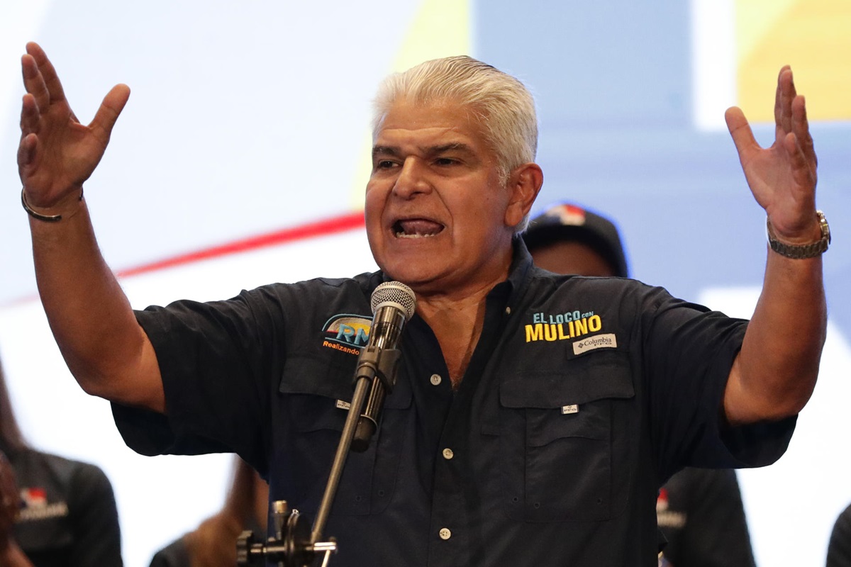 El presidente electo de Panamá, José Raúl Mulino, tras ganar las elecciones, este domingo. EFE/BIENVENIDO VELASCO