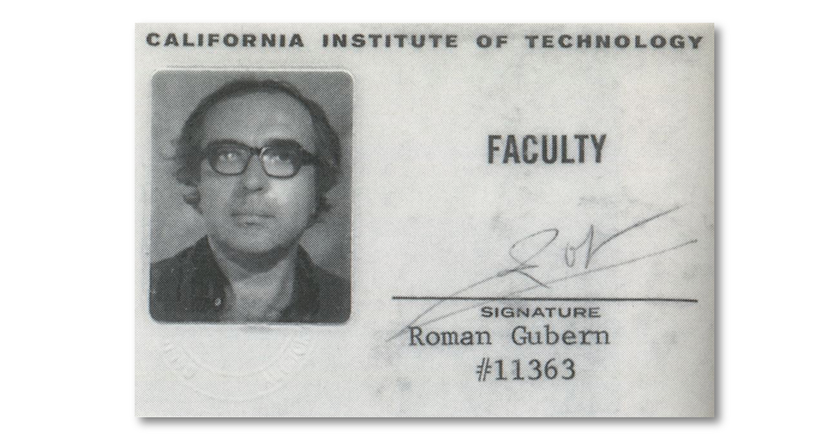 Carnet de Román Gubern del California Institute of Technology. ARCHIVO