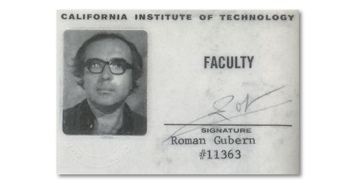 Carnet de Román Gubern del California Institute of Technology. ARCHIVO Carnet de Román Gubern del California Institute of Technology. ARCHIVO