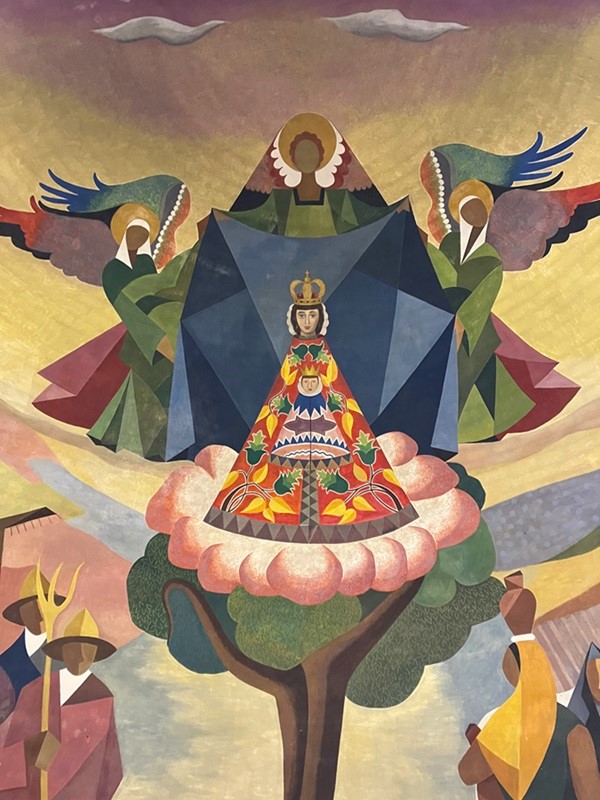 Retablo de la Virgen del Salz, en Ontinar de Salz, de José Baqué Ximénez. CORTESÍA