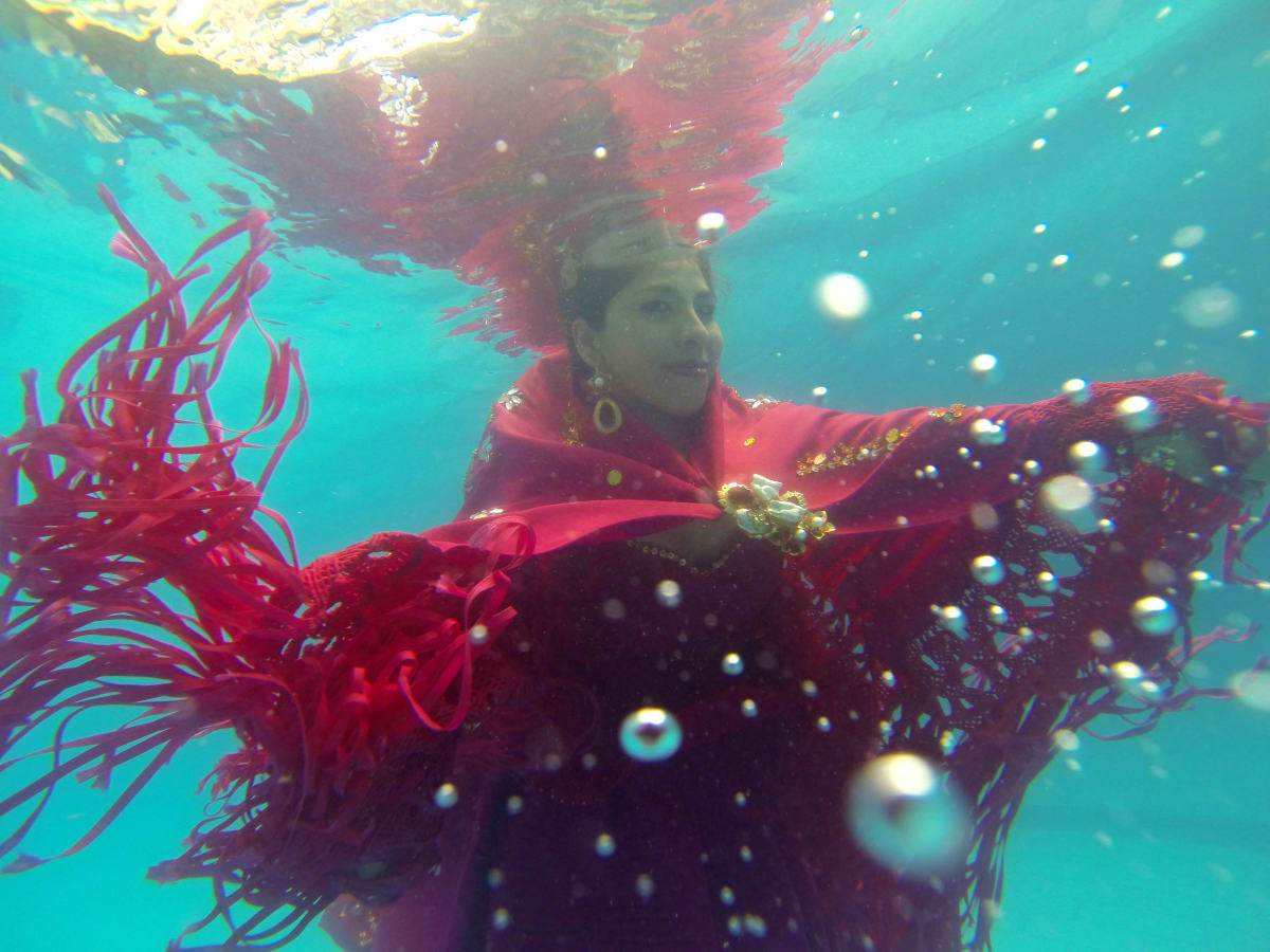 Una mujer aymara con su pollera en Bolivia, en una de las imágenes expuestas en el Festival de Fotografía Latinoamericana de Nueva York. WARA VARGAS