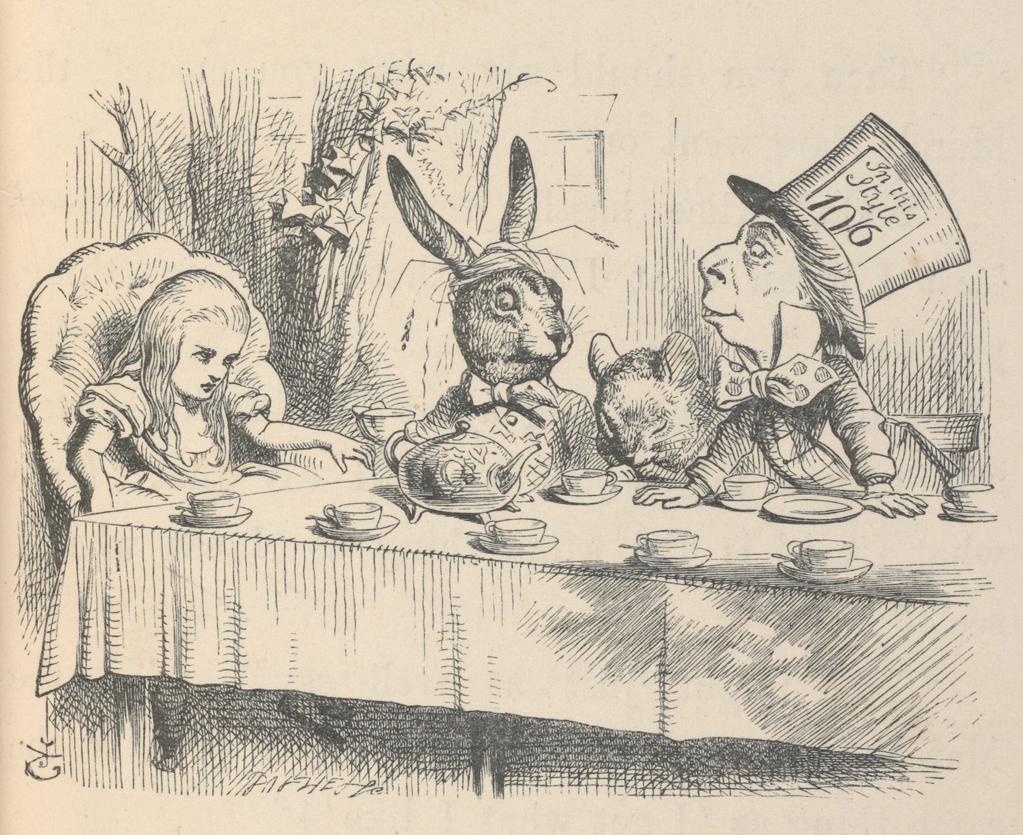 Ilustración para ‘Alicia en el país de las maravillas’ de John Tenniel, 1865. VICTORIA AND ALBERT MUSEUM