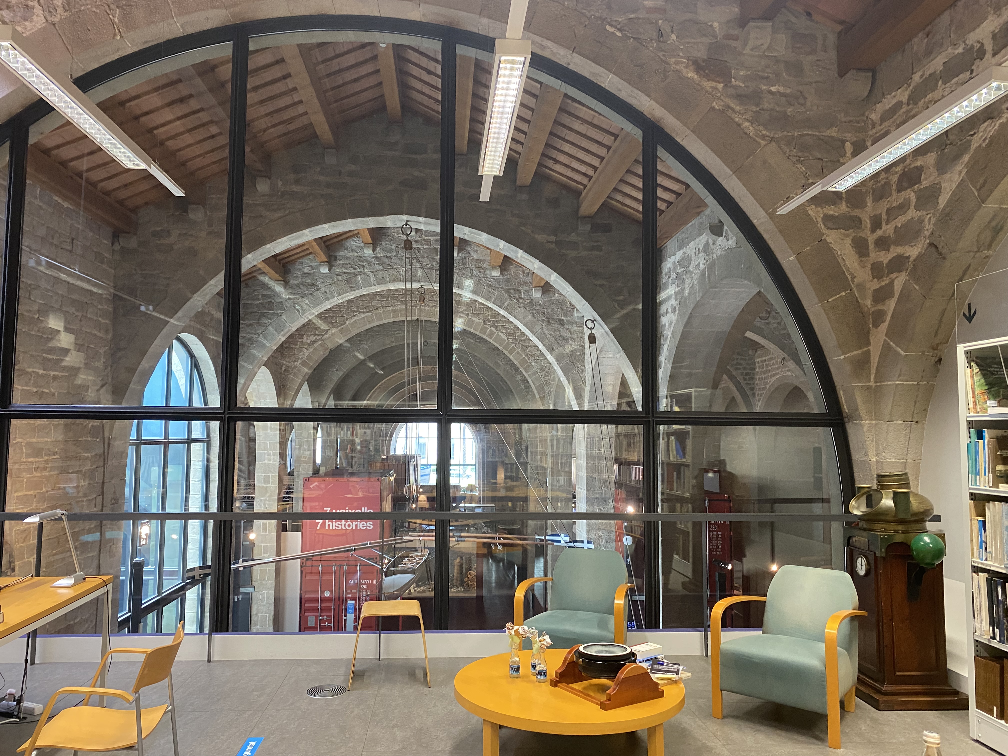 La Biblioteca del Museo Marítimo de Barcelona.