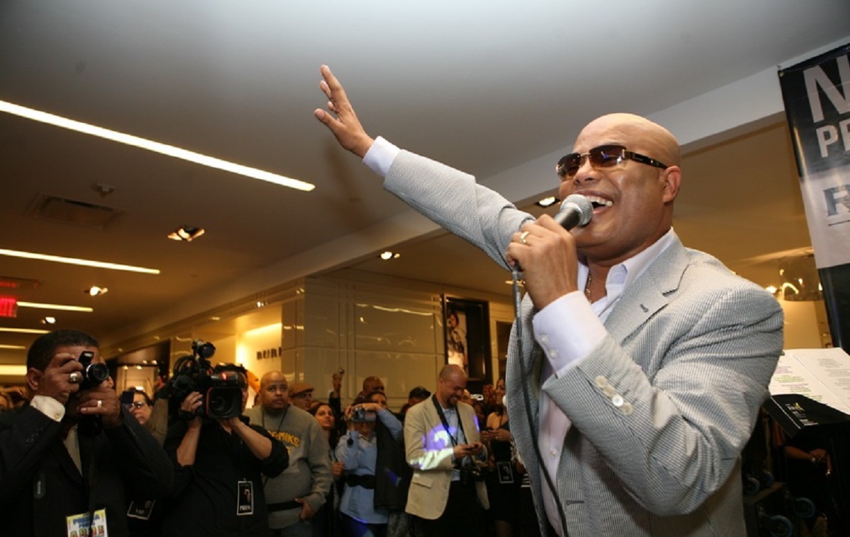 El cantante dominicano Rubby Pérez, considerado una de las voces más potentes del merengue, en una presentación en 2010. REYNALDO BRITO