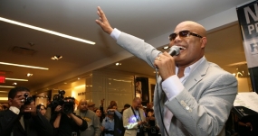 El cantante dominicano Rubby Pérez, considerado una de las voces más potentes del merengue, en una presentación en 2010. REYNALDO BRITO