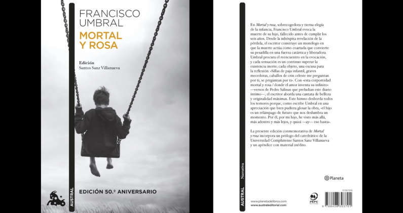 Portada de Mortal y Rosa, reeditado por Austral en su edición 50º aniversario. PLANETA Portada de Mortal y Rosa, reeditado por Austral en su edición 50º aniversario. PLANETA