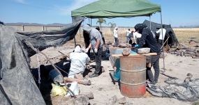 Inmediaciones del rancho Izaguirre en Teuchitlán, Jalisco (México), donde se encontraron cientos de restos humanos. GUERREROS BUSCADORES DE JALISCO