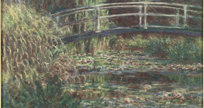 Claude Monet, «Le bassin aux nymphéas, harmonie rose» [El estanque de los nenúfares, armonía rosa], 1900. Musée d’Orsay. © Musée d'Orsay, Dist. GrandPalaisRmn / Patrice Schmidt
