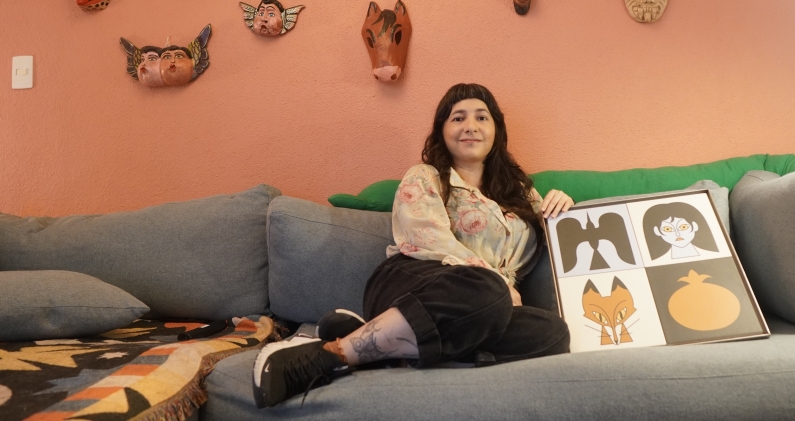 Jimena Duval, ilustradora mexicana que transforma su historia personal en un universo visual. DIEGO TORRES PANTIN