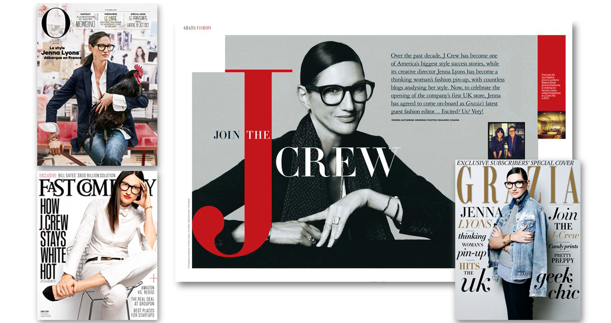 Jenna Lyons, en diversas revistas. ARCHIVO